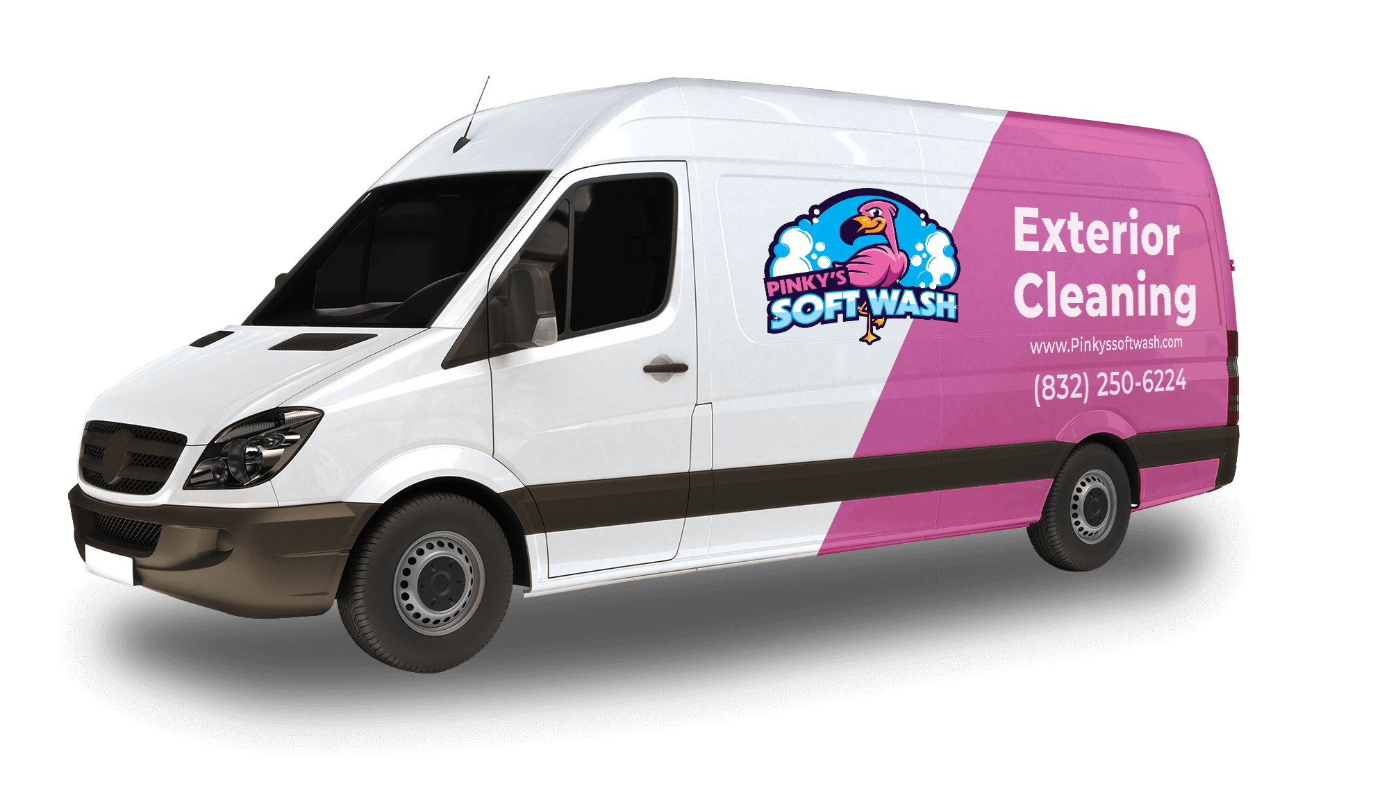 Pinkys Softwash Exterior Cleaning Van